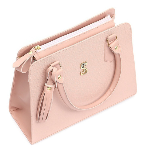 Imagem 4 de 9 de Bolsas Femininas Transversal Tiracolo Kit 3 Em 1 E Carteira
