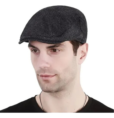 Inglaterra Retro Tweed Boina, Cálido Pato Lengua Gorra