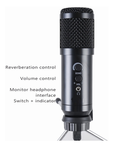 Imagen 9 de 10 de Microfono Condenser Usb Elefir El2022 Tripode Pc Mac Premium
