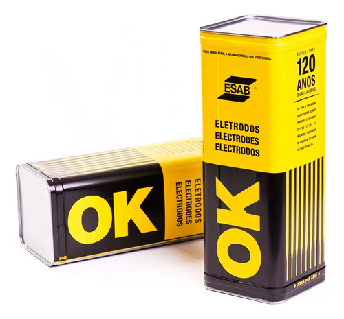 Caixa De Eletrodos Esab E6013 2,5mm Ok 46.00 C/5kg - 302568