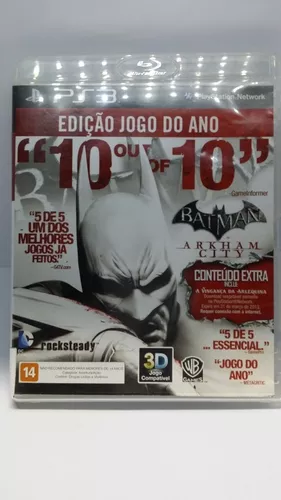 Jogo Batman Arkham City Edição Jogo Do Ano - Ps3 - Original