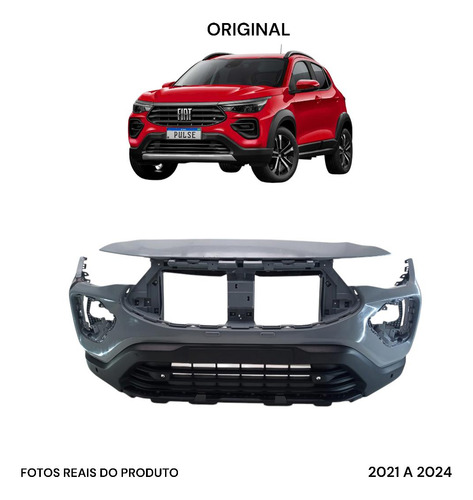 Capa Frontal Parachoque Dianteiro Fiat Pulse 21 22 23 24 (Usado)