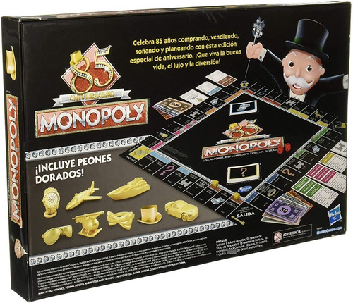 Imagen 2 de 6 de Monopolio Monopoly 85 Aniversario Original Nuevo Español