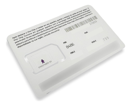 Chip Vivo Kit 5: 1 Chip S/ Recarga+4 C/ Recarga Inclusa