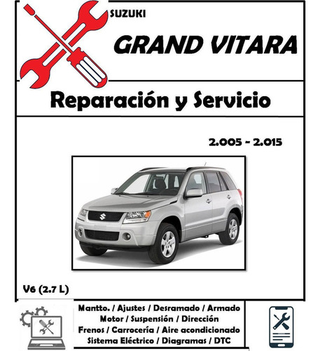 Manual Taller Chevrolet Suzuki Grand Vitara 2.7l 2005-2015