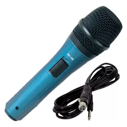 Microfono Cantante Karaoke Con Switch + Cable Ross Fm138 