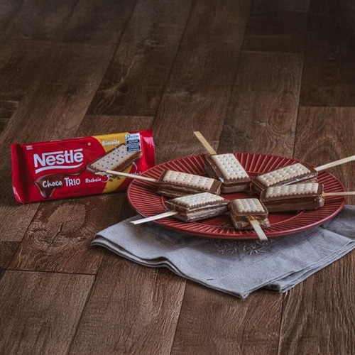 Chocolate Nestlé Choco Trio Amendoim Kit 3 Pacotes De 90g