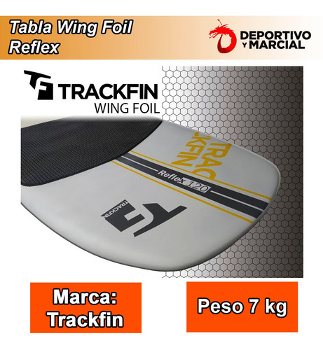 Imagen 5 de 7 de Tabla Wing Foil Trackfin Reflex 120 Lts 183 Cm 2023 En3x