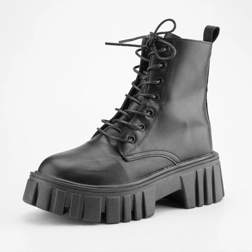 Botas Cuero Alto Botines Cómodo Para Mujer Moda Dr Martens 