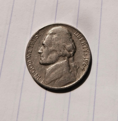 Five Cents Of 1964 With Errors D (Usado)