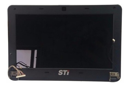 Tampa Superior Completa Preta Com Tela Netbook Sti 1093g Cor Preto