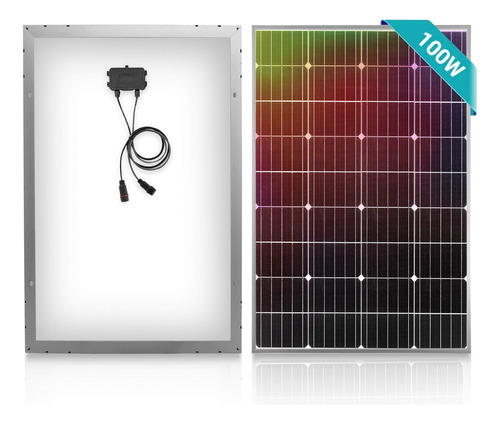 Anel Solar Monocristalino 100 W 12 V Portatil Facil Instalar