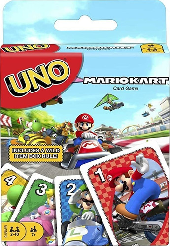 Uno Mario Kart Juego De Cartas Con 112 Cartas E Instruccion.