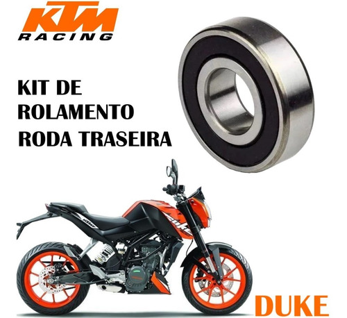 Kit De Rolamentos Roda Traseira Ktm Duke 200 390 2017/2018