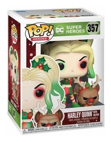 Pop! Dc Holiday Harley Quinn W/helper