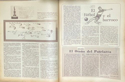 Vintage El Día 2189  El Fútbol Y El Barroco 1975