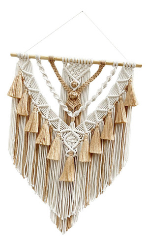 Tapiz De Macramé, Colgante De Pared Tejido A Mano Bohemio
