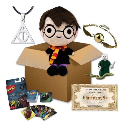Caja Sorpresa Harry Potter Misteriosa Peluche Collar Uno 
