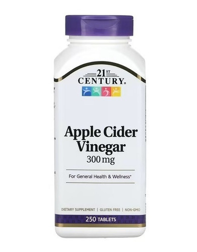 21st Century | Apple Cider Vinegar I 300mg I 250 Comprimido 