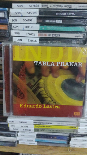 Eduardo Lastra Tabla Prakar Cd Nuevo/nuevo