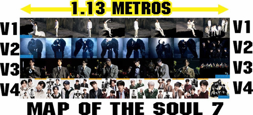 Juego 4 Bts Map Of The Soul 7 Poster Banner 1.13 Metros Kpop