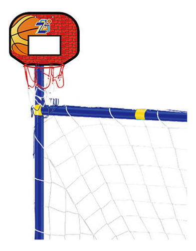 Aro De Baloncesto Con Red De Portería De Fútbol Para Rojo
