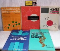 Comprar Estadística Matematica - 5 Libros - Poblaciónes Sociales