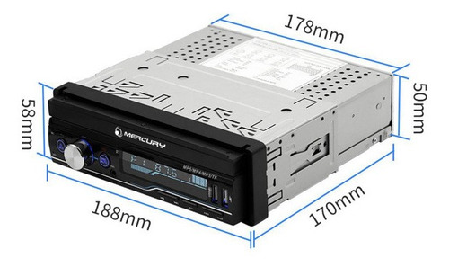 Imagen 5 de 8 de Stereo In Dash Pantalla 7 Pulgadas Bluetooth Gps Am Fm