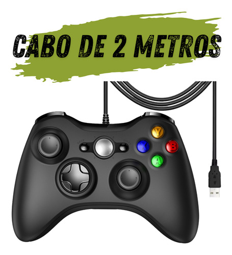 Controle Para Computador Notebook Xbox 360 Usb