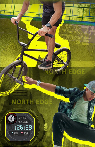 Reloj Inteligente North Edge Mars 2 Con Pantalla Táctil Para