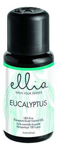 Ellia Difusor Aceite Esencial Eucalipto 0.5 Fl Oz, 100% Puro (Reacondicionado)