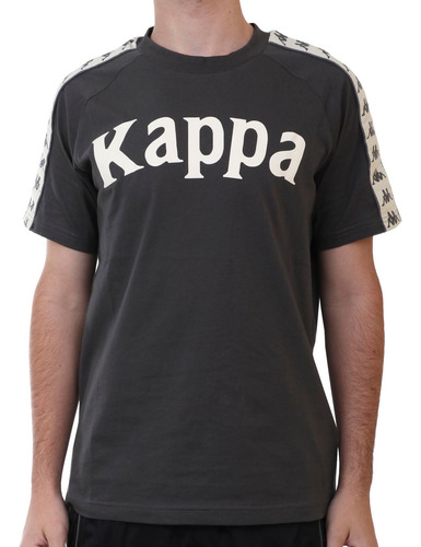 Remera Kappa Hombre Gris