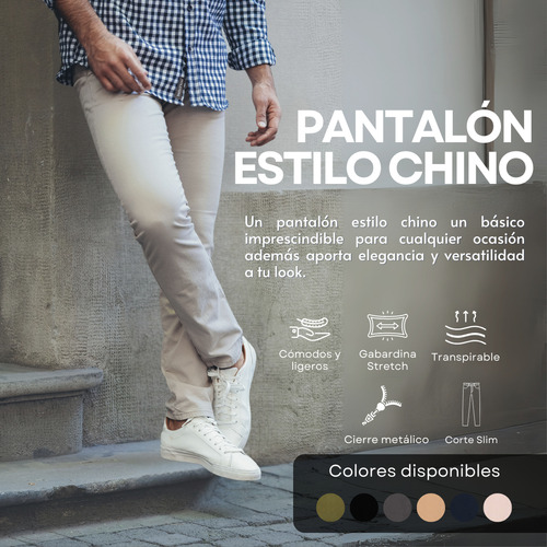 2 Pack Holstone Pantalón Chino + Jogger Slim Para Hombre