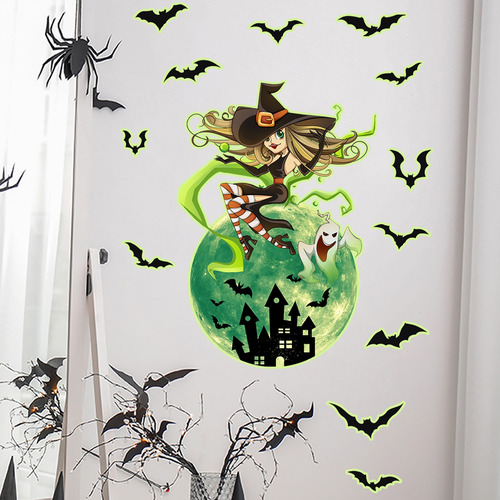 Pegatinas En La Oscuridad, Decoraciones De Halloween, Calaba