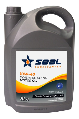 Imagen 9 de 10 de Aceite Seal Packx4 Full Semisintetico 10w40 X 5 Litros Impor