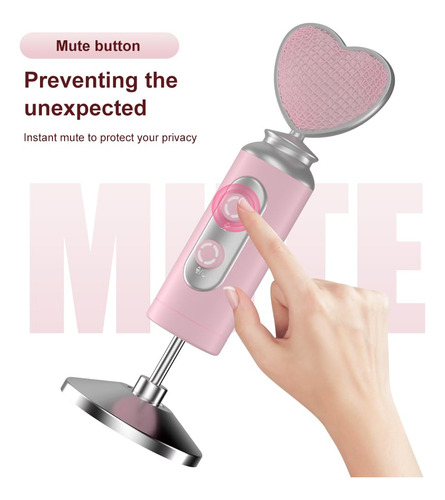 Kit De Micrófono Usb Es-520 Rosa Cardioide Para Pc Rosado