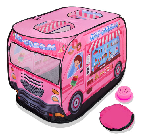 Carpa De Juego Plegable Playbees Musical Ice Cream Truck Con