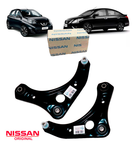 Par Bandeja Nissan Versa 2011 A 2020 Completas Com Pivôs