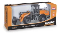Comprar Trator Case Pá Carregadeira Miniatura Réplica Brinquedo Agro Cor Laranja Personagem Case Pá Carregadeira Construction