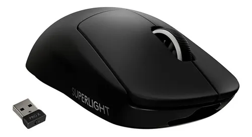Mouse gamer de juego inalámbrico recargable Logitech GPro Series Pro X Superlight 910-005941 negro