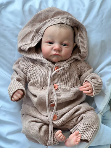 Muñeca Bebé Reborn De Silicona Y Algodón 40 Cm