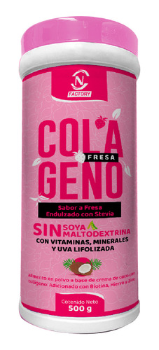 Colágeno Fresa Nf 500g - g a $121