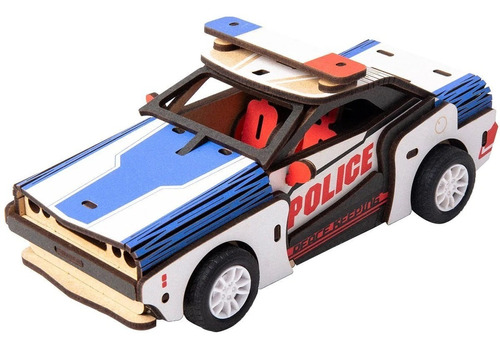 Puzzle 3d Vehiculo Armable Police Car 51 Pcs - Robotime