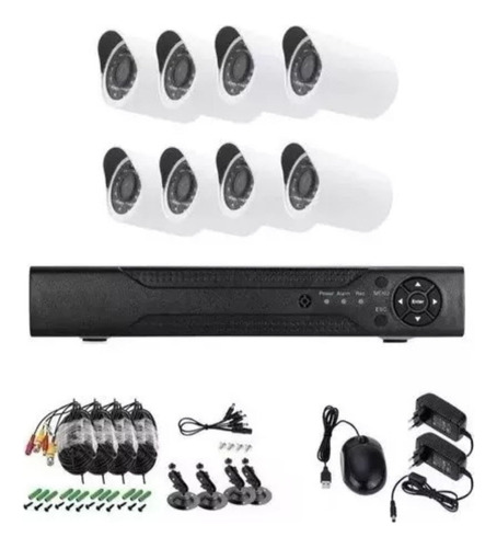 Kit Camara Seguridad Dvr Cctv 8camaras Full Hd 1080+garantia