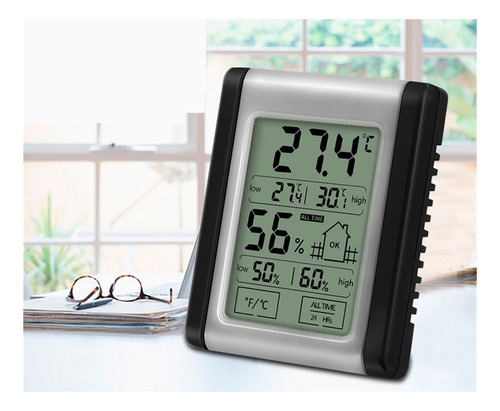 Hogar De Interior Pequeño Temperatura Vertical Y Detector
