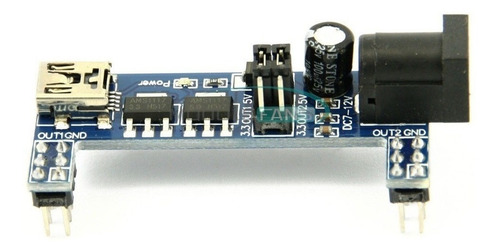 Imagen 6 de 10 de Fuente De Alimentación Mb102 Para Protoboard 3.3v 5v Arduino