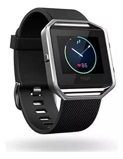 Fitbit Blaze Smart Fitness Watch, Black, Silver, Small (5.5