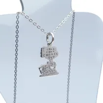 Comprar Collar Simpsons Tren Choo Choo Choose You Acero Joyas Mónaco