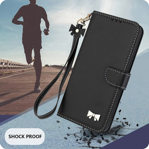 Funda De Piel Sintética Para Xiaomi Poco C65/c55 Rfid, Ranura, Tapa Abatible, Soporte