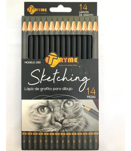 Lapices Dibujo Grafito Tryme Sketching 14 Graduaciones